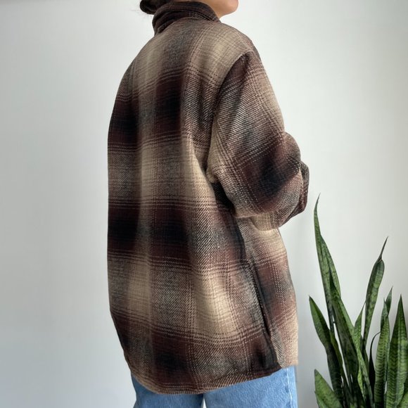 NWT Jachs New York Wool Blend Plaid Jacket Shacket - Picture 4 of 9